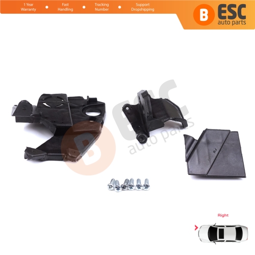 Headlight Holder Mount Repair Bracket Tab Set Right Side for Peugeot 3008 5008 MK2 2016-2024 9814255780