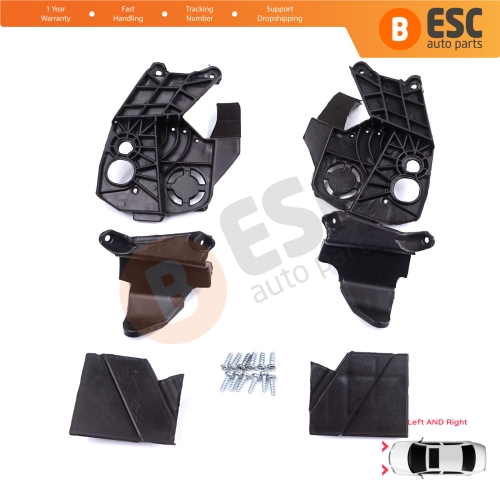 Headlight Holder Mount Repair Bracket Tab Set Left Right Side for Peugeot 3008 5008 MK2 2016-2024 9814255880 9814255780