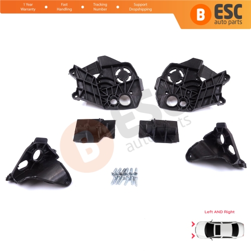 Headlight Holder Mount Repair Bracket Tab Set Left Right Side for Peugeot 3008 5008 MK2 2016-2024 9814255880 9814255780