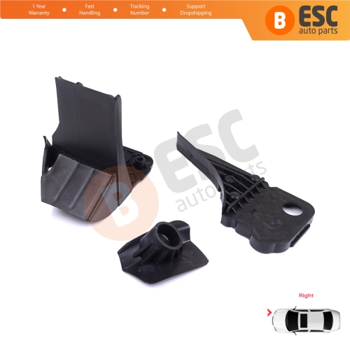 Headlight Holder Mount Repair Bracket Tab Set Right Side for Ford Focus MK4 C519 HN HM HP 2018-On JX7B13W029CE