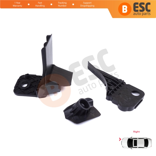 Headlight Holder Mount Repair Bracket Tab Set Right Side for Ford Focus MK4 C519 HN HM HP 2018-On JX7B13W029CE