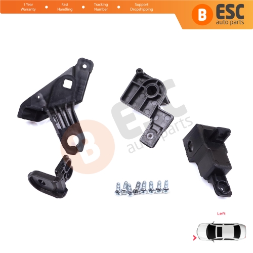 Headlight Holder Mount Repair Bracket Tab Set Left Side for Toyota Corolla MK12 E21 EA1 EH1 2019-On 81170-02T30