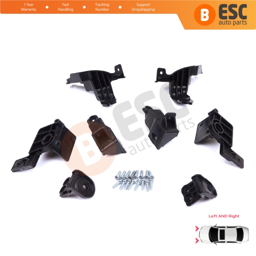 Headlight Holder Mount Repair Bracket Tab Set Right Left Side for Toyota Corolla MK12 E21 EA1 EH1 2019-On 81170-02T30 81130-02T30