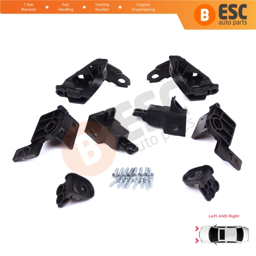 Headlight Holder Mount Repair Bracket Tab Set Right Left Side for Toyota Corolla MK12 E21 EA1 EH1 2019-On 81170-02T30 81130-02T30