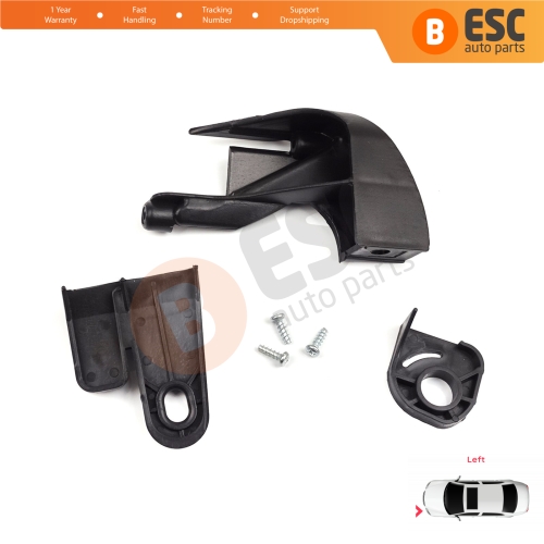 Headlight Holder Mount Repair Bracket Tab Set Left Side for Fiat Fiorino MK3 225 Citroen Nemo Peugeot Bipper 2007-2020 6212F4