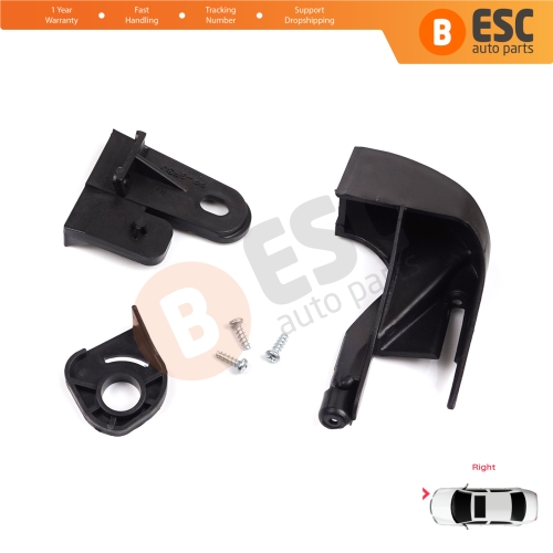 Headlight Holder Mount Repair Bracket Tab Set Right Side for Fiat Fiorino 225 MK3 Citroen Nemo Peugeot Bipper 2007-2020 6212F3