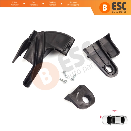 Headlight Holder Mount Repair Bracket Tab Set Right Side for Fiat Fiorino 225 MK3 Citroen Nemo Peugeot Bipper 2007-2020 6212F3