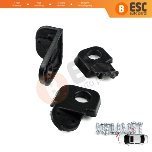 Headlight Holder Mount Repair Bracket Tab Set Right Side for Fiat Doblo Box MPV 119 223 2005-2010