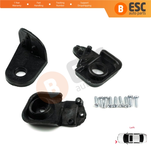 Headlight Holder Mount Repair Bracket Tab Set Left Side for Fiat Doblo Box MPV 119 223 2005-2010