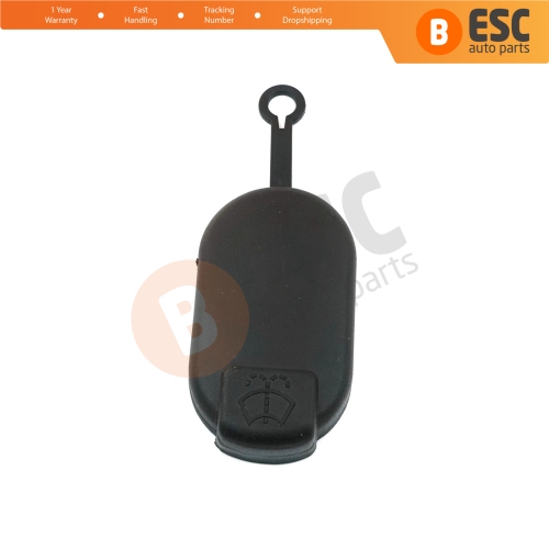 Windshield Washer Fluid Bottle Tank Black Rubber Cap 7700411279 7700812930 for Renault Dacia