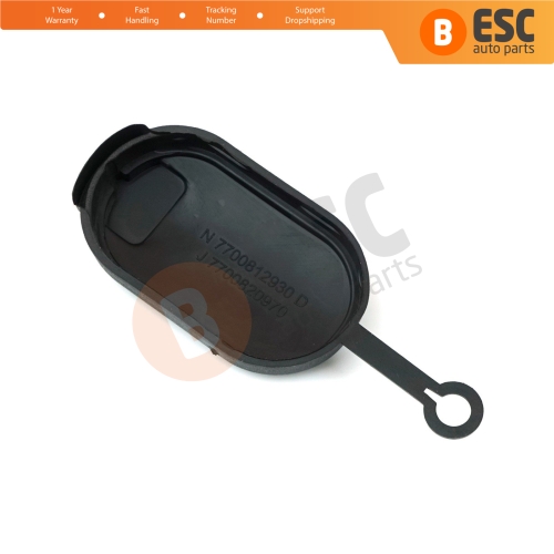 Windshield Washer Fluid Bottle Tank Black Rubber Cap 7700411279 7700812930 for Renault Dacia