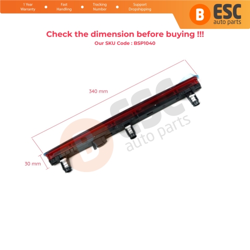 Rear Tail Stop Signal Third Brake Light 7E0945097A For VW T5 Transporter Multivan Caravelle