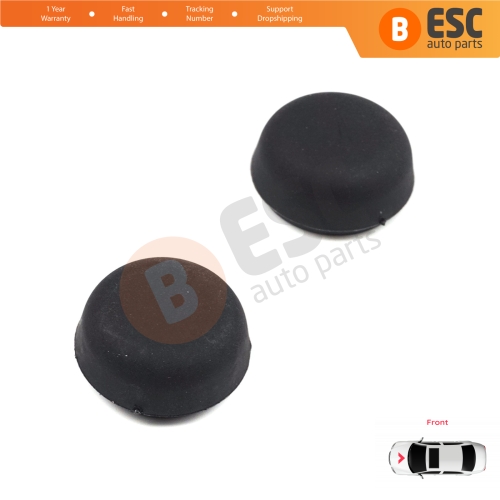 2 Pieces Front Windscreen Wiper Arm Nut Cap Bolt Cover 5N0955205 for VW Audi Skoda Seat