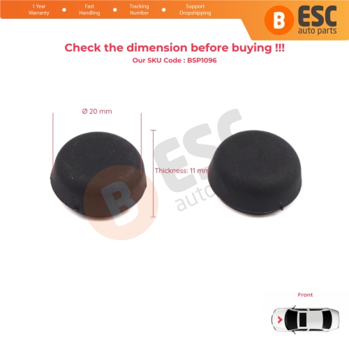 2 Pieces Front Windscreen Wiper Arm Nut Cap Bolt Cover 5N0955205 for VW Audi Skoda Seat