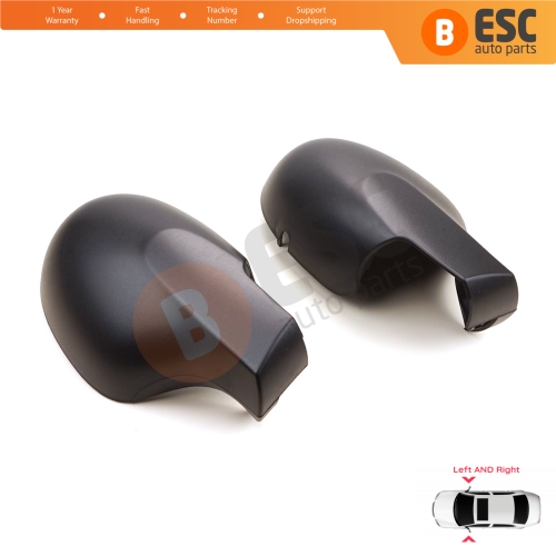 Side Wing Mirror Scull Cap Cover Left Right 8200634550 8200634548 for Renault Symbol 2 Thalia Twingo 2