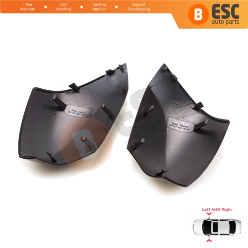 Side Wing Mirror Scull Cap Cover Left Right 963730063L 963740063R for Renault Fluence Megane MK3 5-Door