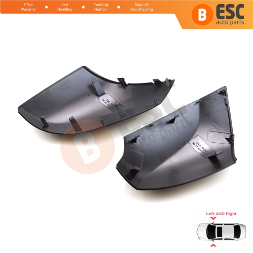 Side Wing Mirror Scull Cap Cover Left Right 963730063L 963740063R for Renault Fluence Megane MK3 5-Door