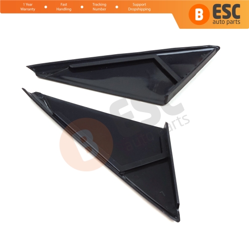 Front Door Outer Corner Triangle Molding Cover Set 90545855 90545856 for Vauxhall Opel Vectra B 1995-2002