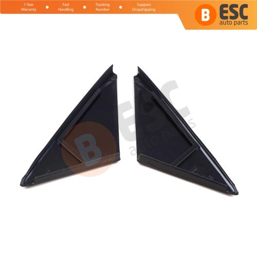 Front Door Outer Corner Triangle Molding Cover Set 90545855 90545856 for Vauxhall Opel Vectra B 1995-2002