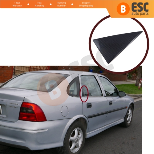 Rear Right Door Window Outer Corner Frame Triangle Molding 90524880 for Vauxhall Opel Vectra B 1995-2002