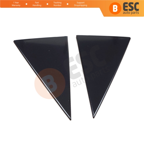 Rear Door Window Outer Corner Frame Triangle Molding Set Left Right 90524879 90524880 for Vauxhall Opel Vectra B 1995-2002