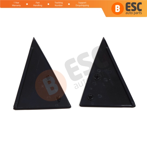 Rear Door Window Outer Corner Frame Triangle Molding Set Left Right 90524879 90524880 for Vauxhall Opel Vectra B 1995-2002