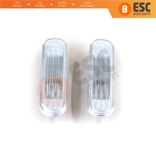 Side Flasher Indicator Repeater Lamp Signal Set White for Fiat Peugeot Citroen Abarth Musa 51942933