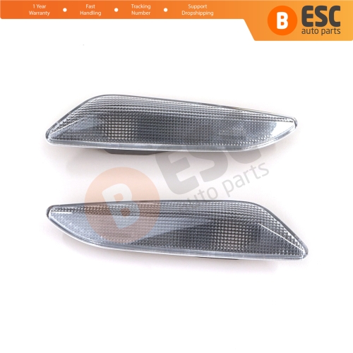 Side Flasher Indicator Repeater Lamp Signal Set White for Fiat Egea Tipo 356 Alfa 147 156 Lancia Delta Ypsilon 3 60686516 60686517