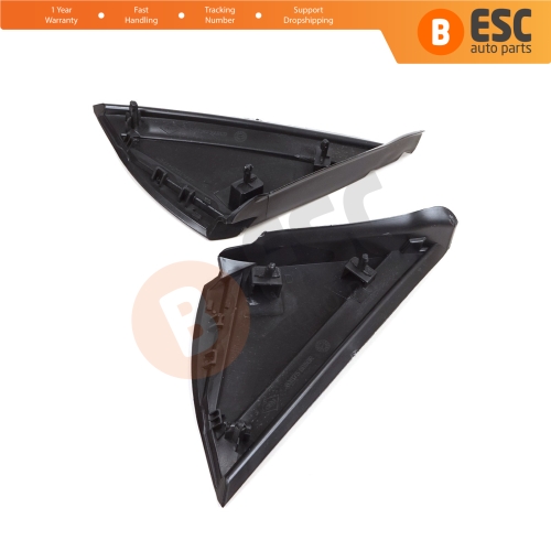 Side View Mirror Triangle Fender Corner Trim Cover Set for Renault Megane MK4 2016-On 638752672R 638744983R