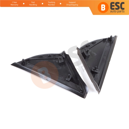 Side View Mirror Triangle Fender Corner Trim Cover Set for Renault Megane MK4 2016-On 638752672R 638744983R