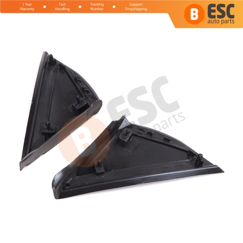 Side View Mirror Triangle Fender Corner Trim Cover Set for Renault Megane MK4 2016-On 638752672R 638744983R