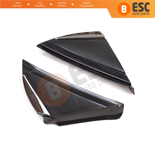 Side View Mirror Triangle Fender Corner Trim Cover Set for Renault Megane MK4 2016-On 638758950R 638740438R