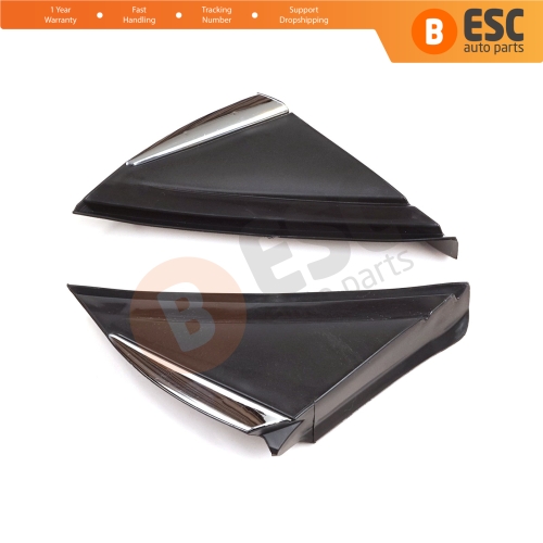 Side View Mirror Triangle Fender Corner Trim Cover Set for Renault Megane MK4 2016-On 638758950R 638740438R