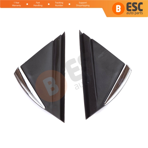 Side View Mirror Triangle Fender Corner Trim Cover Set for Renault Megane MK4 2016-On 638758950R 638740438R