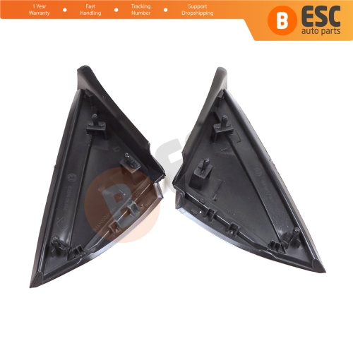 Side View Mirror Triangle Fender Corner Trim Cover Set for Renault Megane MK4 2016-On 638758950R 638740438R