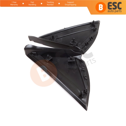 Side View Mirror Triangle Fender Corner Trim Cover Set for Renault Megane MK4 2016-On 638758950R 638740438R