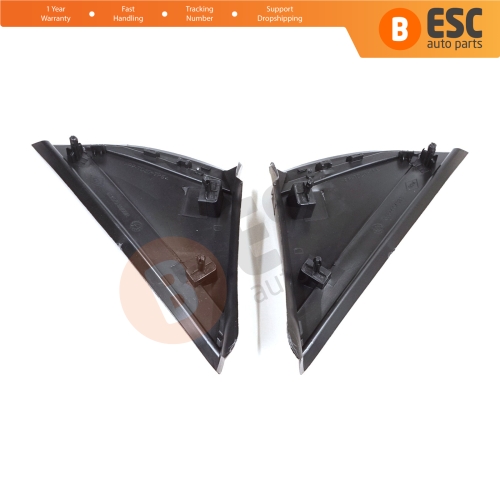 Side View Mirror Triangle Fender Corner Trim Cover Set for Renault Megane MK4 2016-On 638758950R 638740438R