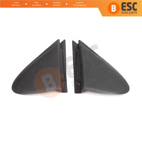 Side View Mirror Triangle Fender Corner Trim Cover Set for Renault Megane MK3 Fluence 638750012R 638740012R