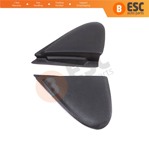 Side View Mirror Triangle Fender Corner Trim Cover Set for Renault Megane MK3 Fluence 638750012R 638740012R