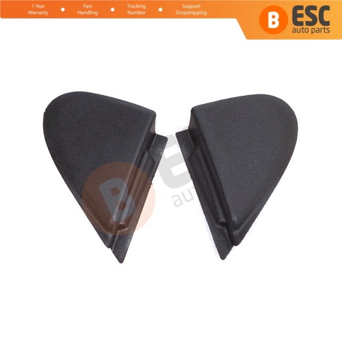 Side View Mirror Triangle Fender Corner Trim Cover Set for Renault Megane MK3 Fluence 638750012R 638740012R