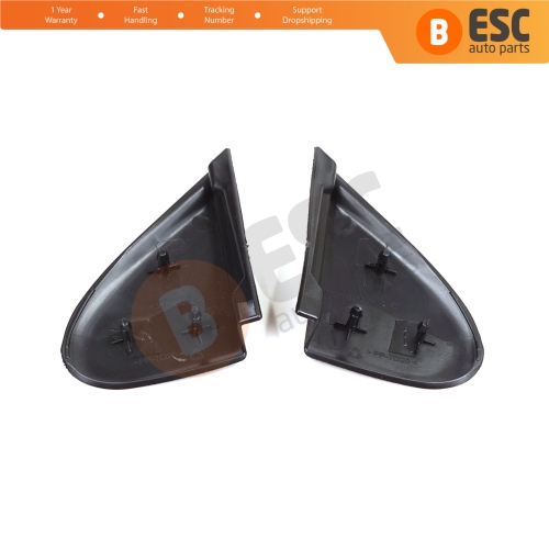 Side View Mirror Triangle Fender Corner Trim Cover Set for Renault Megane MK3 Fluence 638750012R 638740012R