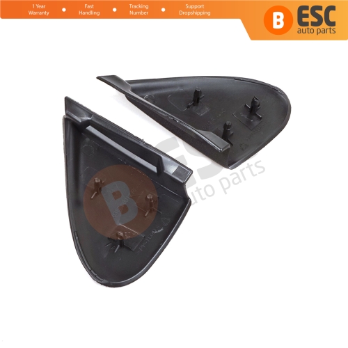 Side View Mirror Triangle Fender Corner Trim Cover Set for Renault Megane MK3 Fluence 638750012R 638740012R