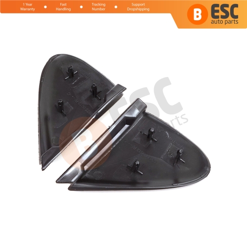 Side View Mirror Triangle Fender Corner Trim Cover Set for Renault Megane MK3 Fluence 638750012R 638740012R