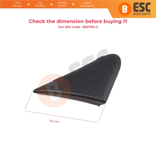 RIGHT Side View Mirror Triangle Fender Corner Trim Cover for Renault Dacia Dokker Lodgy 638743083R