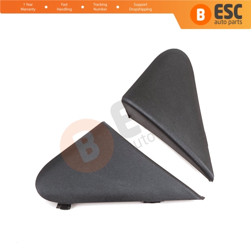 Side View Mirror Triangle Fender Corner Trim Cover Set for Renault Dacia Dokker Lodgy 638756739R 638743083R