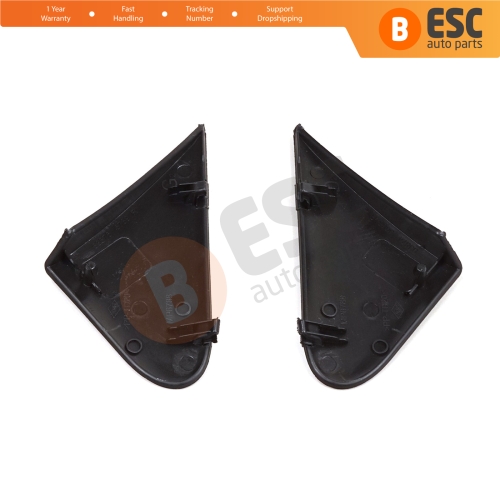 Side View Mirror Triangle Fender Corner Trim Cover Set for Renault Dacia Dokker Lodgy 638756739R 638743083R