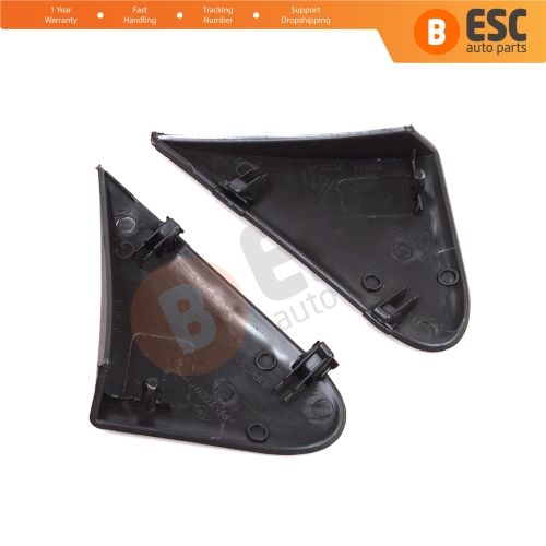 Side View Mirror Triangle Fender Corner Trim Cover Set for Renault Dacia Dokker Lodgy 638756739R 638743083R