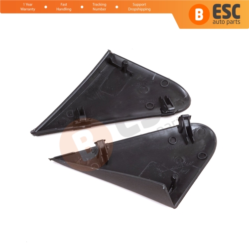 Side View Mirror Triangle Fender Corner Trim Cover Set for Renault Dacia Dokker Lodgy 638756739R 638743083R