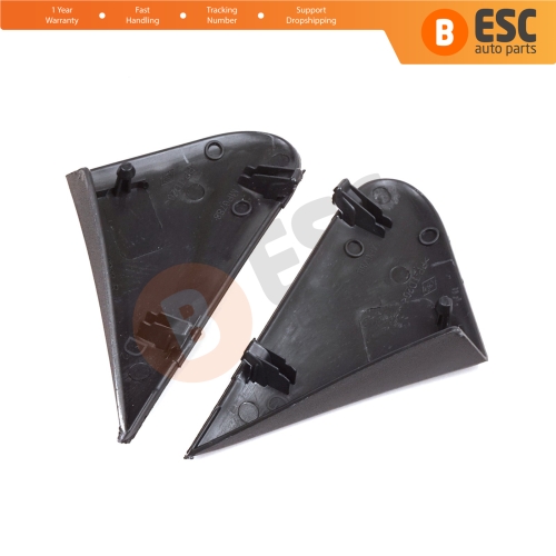 Side View Mirror Triangle Fender Corner Trim Cover Set for Renault Dacia Dokker Lodgy 638756739R 638743083R