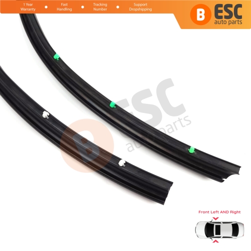 Front Door Inner Fender Arch Seal Set for VW Transporter T5 T6 T6.1 Caravelle Multivan 7H0837565 7H0837566